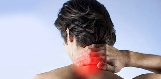 Neck pain in osteochondrosis