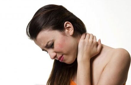 Neck pain in osteochondrosis